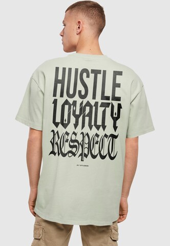 2Y Studios Shirt 'Hustle Loyalty Respect' in Green: front