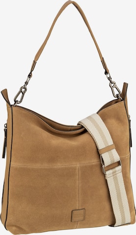 FREDsBRUDER Shoulder Bag 'Lazap' in Brown: front