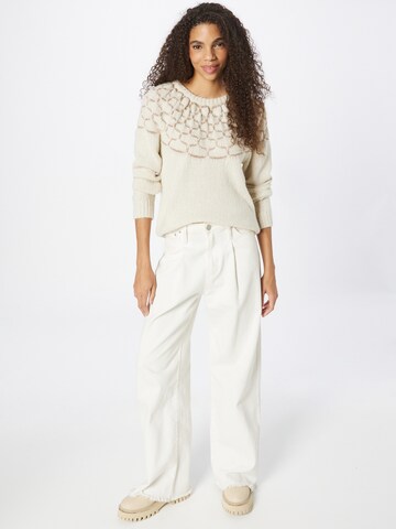 Pull-over 'MISJA' ONLY en beige