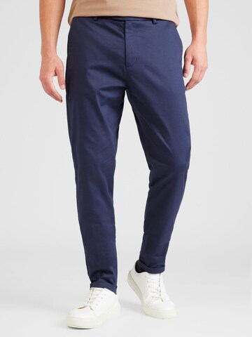 Les Deux Slimfit Broek 'Como' in Blauw: voorkant