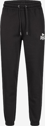 Effilé Pantalon 'Saintfield' LONSDALE en noir : devant