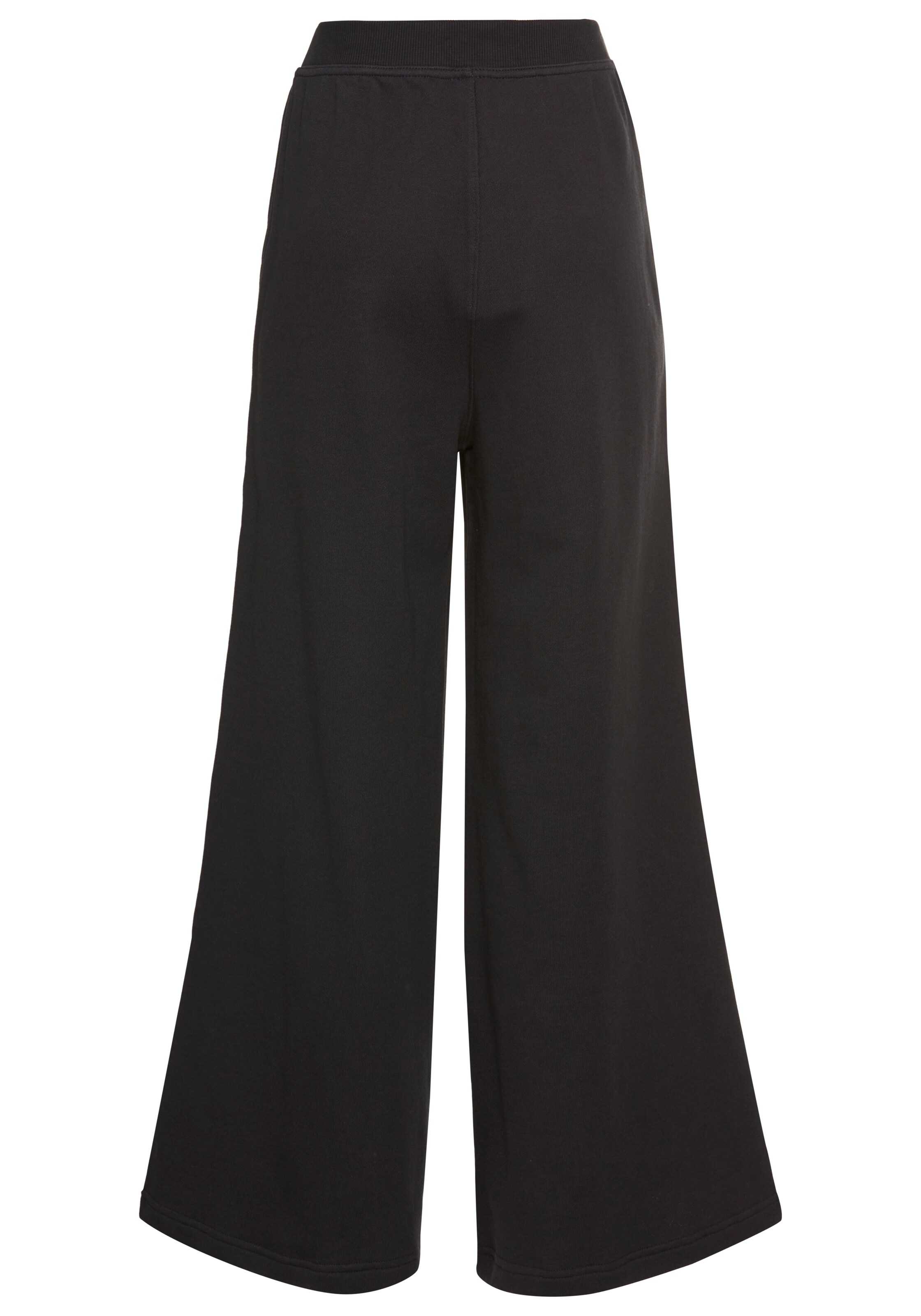 Reebok Wide Leg Sporthose in Schwarz