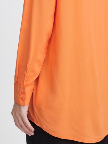 ICHI Blouse in Orange