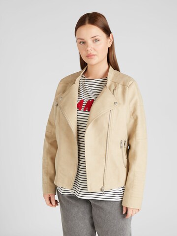 ONLY Carmakoma Between-season jacket 'AVANA' in Beige: front