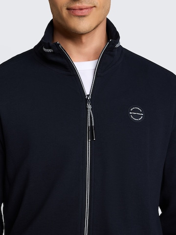 TOM TAILOR Sweatjacke in Blau