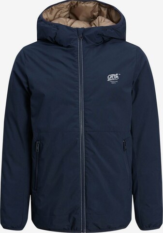 Jack & Jones Junior Winter Jacket 'WINS' in Blue: front