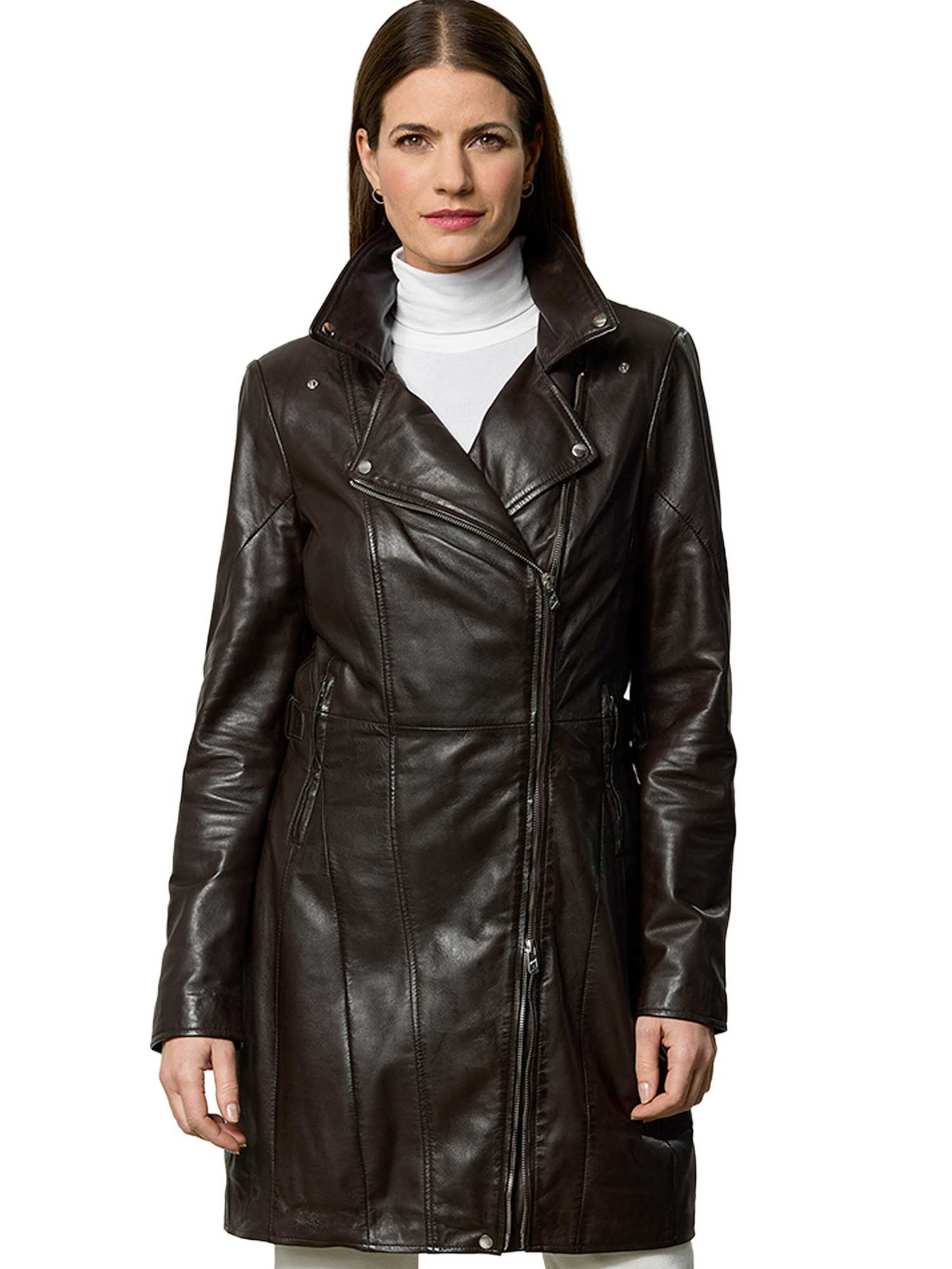 Jilani Between-Season Jacket 'Juniper' in Brown