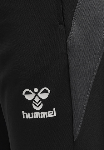 Hummel Slimfit Sporthose 'Lead' in Schwarz