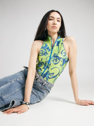 Versace Jeans Couture Κορμάκι-μπλουζάκι σε πράσινο: μπροστά