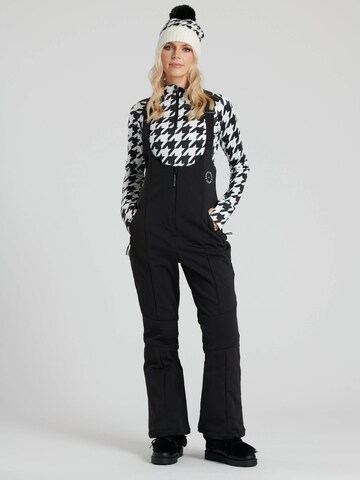 évasé Pantalon de sport South Beach en noir : devant