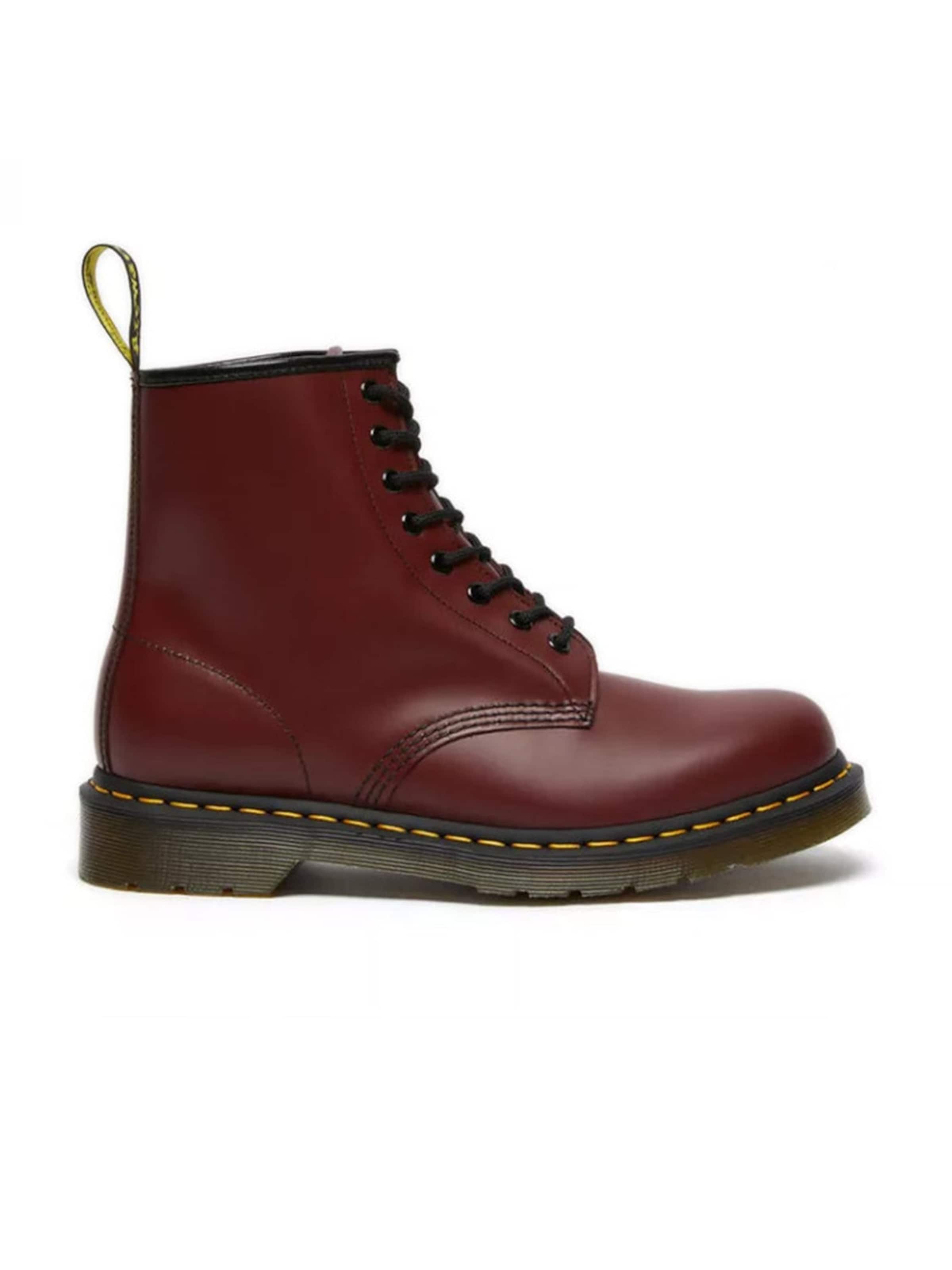 Dr. Martens Laarzen 'Unisex 1460 Smooth Cherry Red Boots' in Rood: voorkant