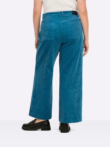 SHEEGO Zvonové kalhoty Kalhoty – modrá