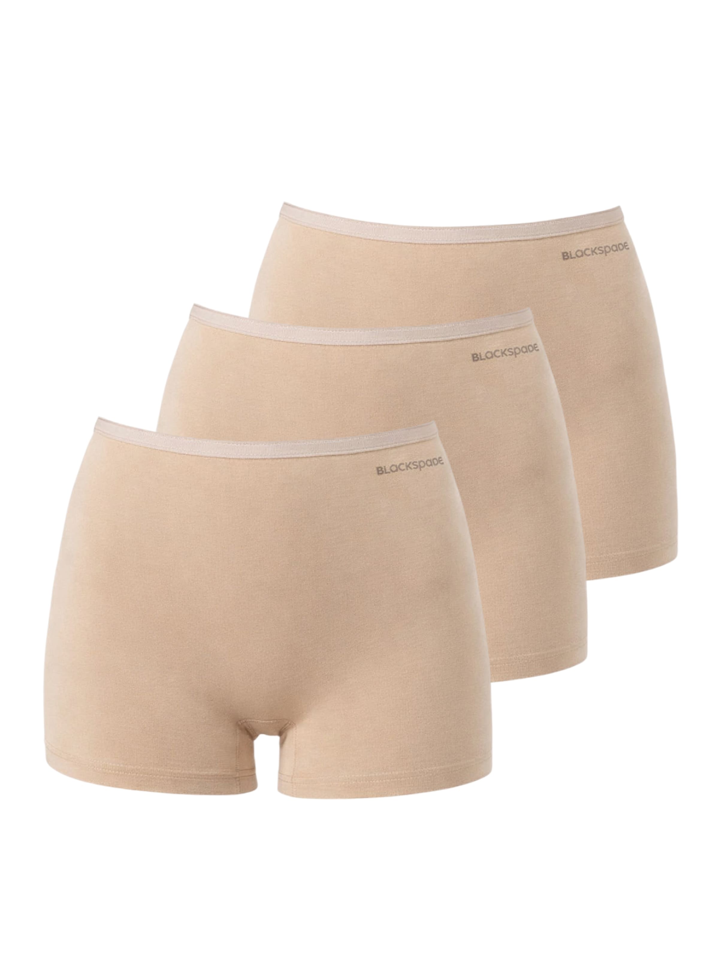 Blackspade Boyshorts in Beige: front