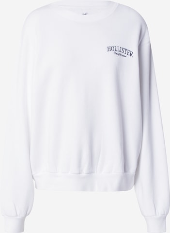 HOLLISTER Sweatshirt in White: front