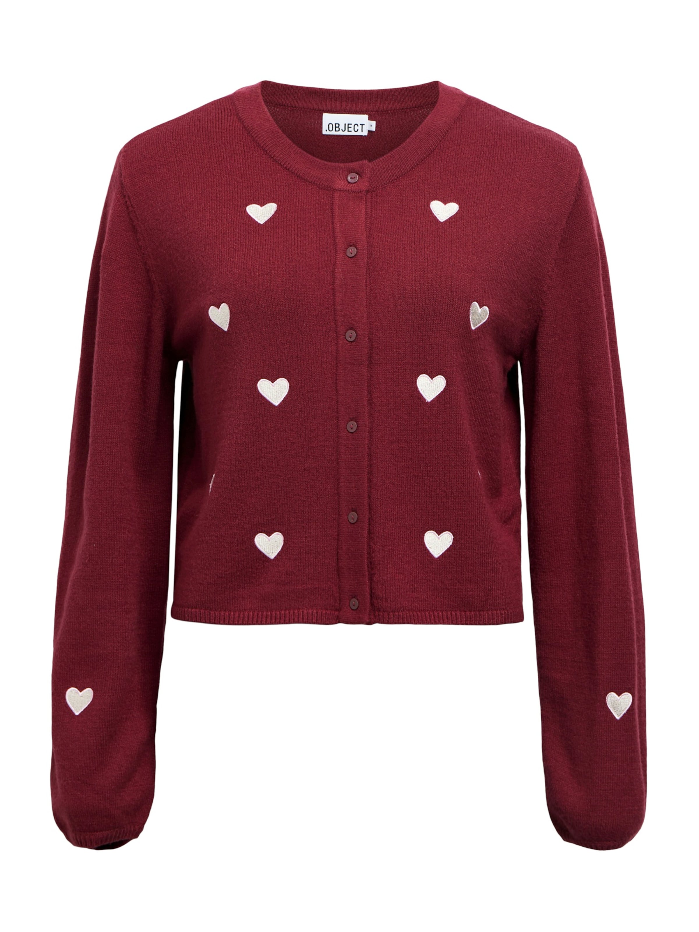 OBJECT Knit cardigan 'OBJTHESS' in Brown: front