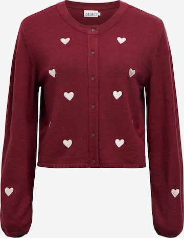 OBJECT Neuletakki 'OBJTHESS' värissä ruskea: etupuoli