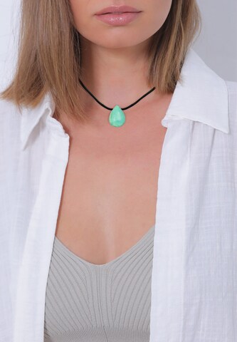 ELLI PREMIUM Necklace in Green: front