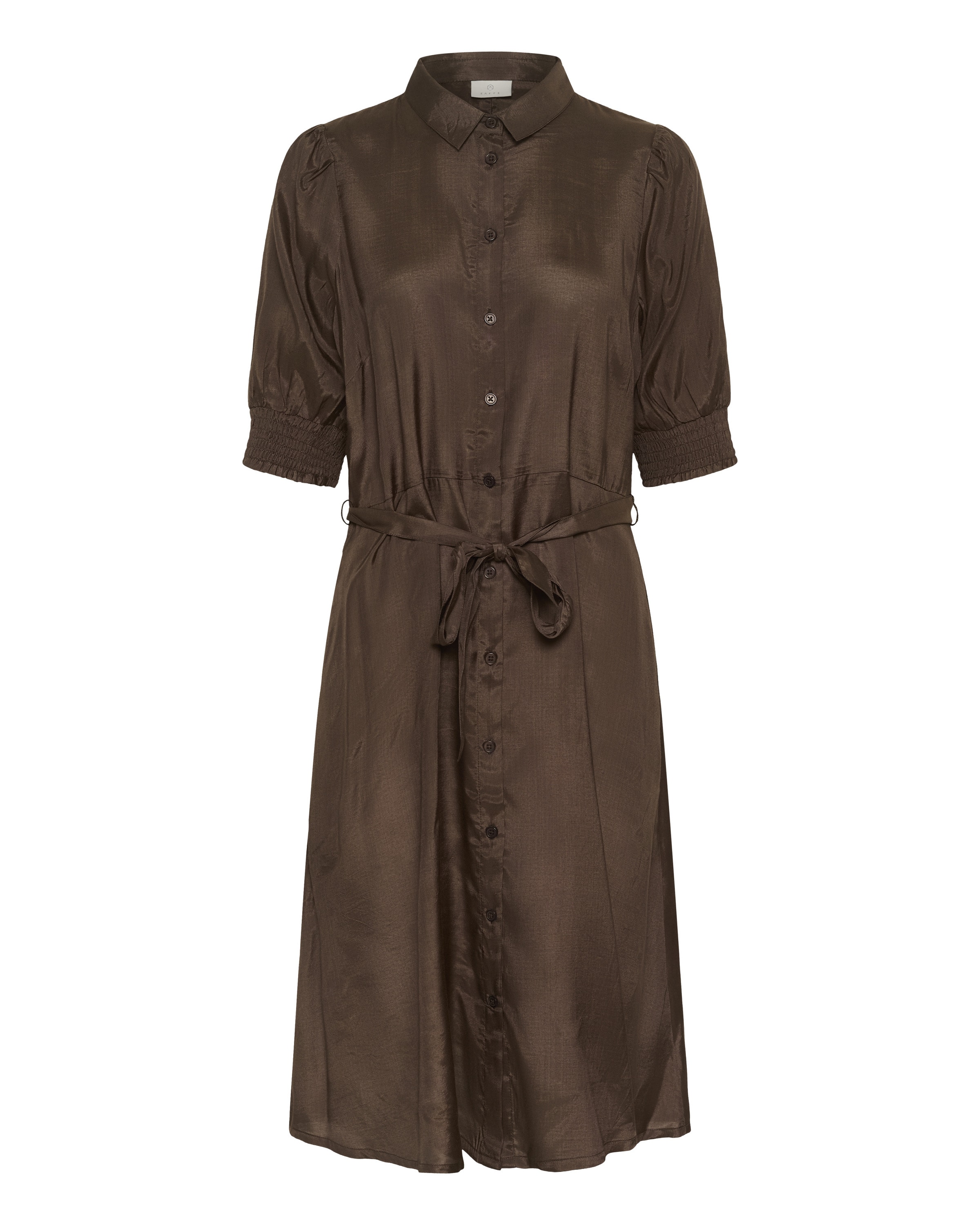 Kaffe Blusekjole 'Emine' i brun: forside