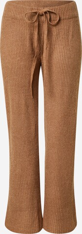 Missguided Zvonové kalhoty Kalhoty – hnědá: přední strana