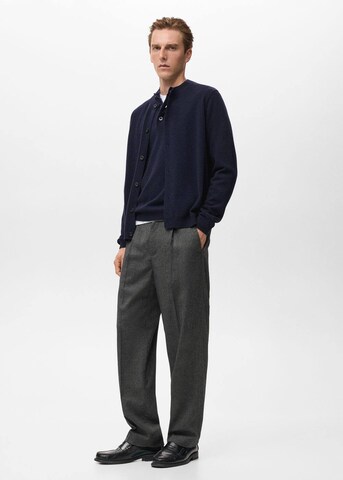 MANGO MAN Knit Cardigan 'Renzob' in Blue