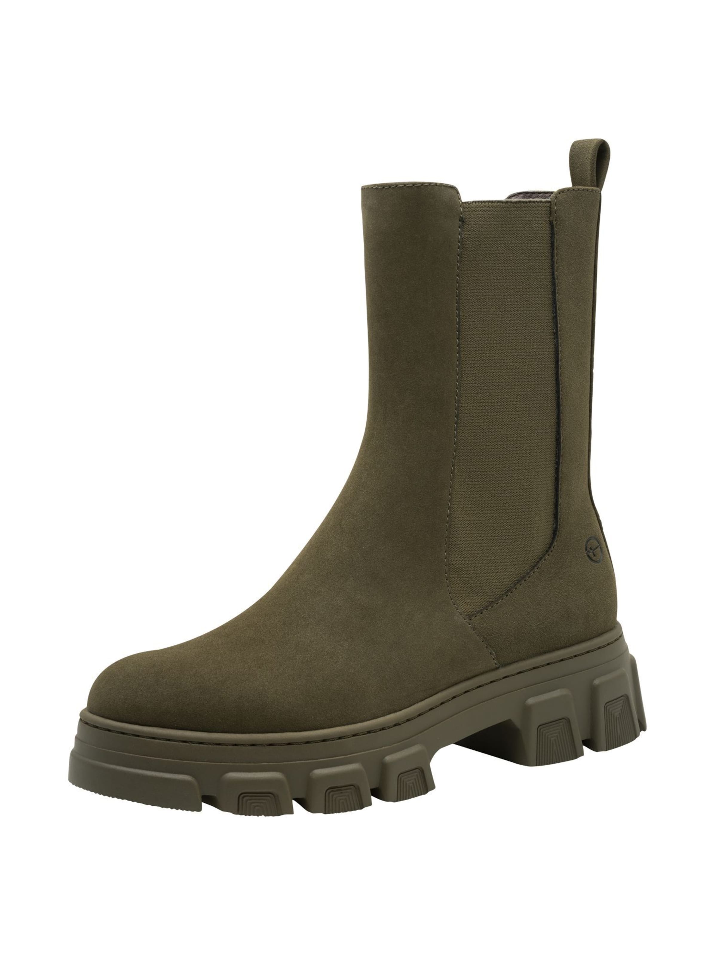 Tamaris Chelsea boots in Olijfgroen ABOUT YOU