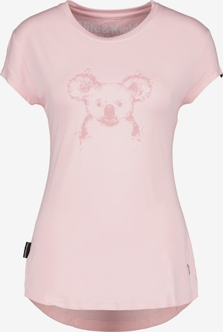 T-shirt 'MimmyAK' Alife and Kickin en rose : devant