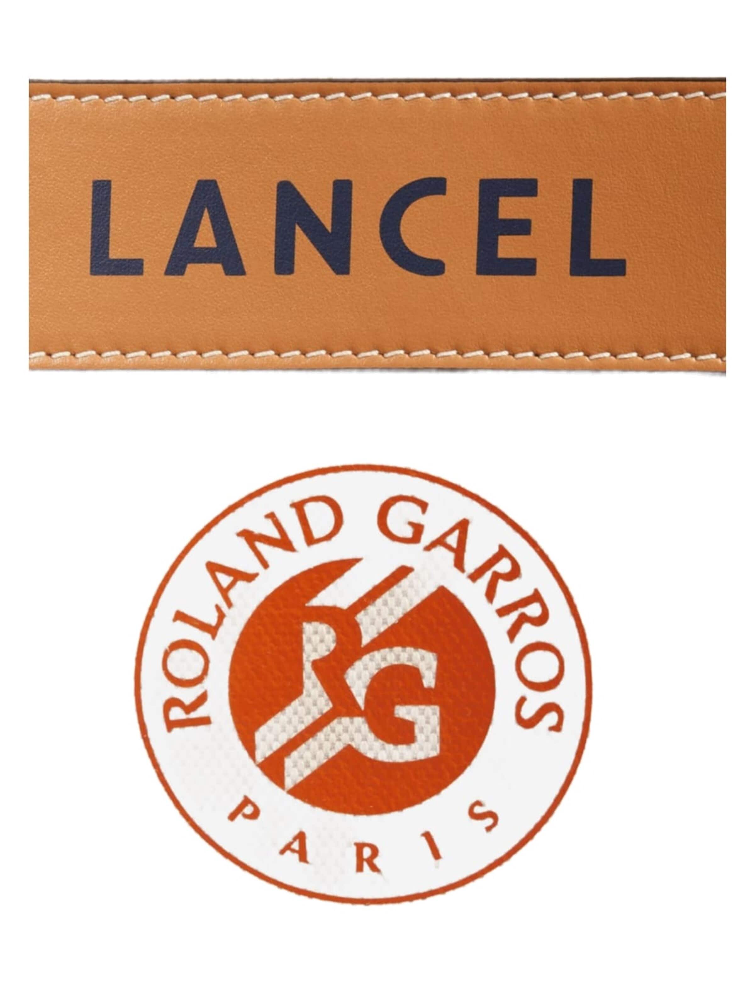 LancelRučna torbica 'Lancel Sac voyage Roland Garros Nat/Terre Battue Femme' - crna boja