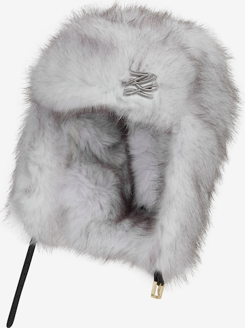 Cappello ' K/Studio Mütze aus Kunstfell ' di Karl Lagerfeld in bianco: frontale