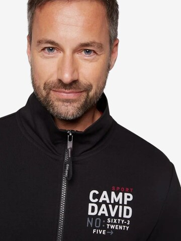 CAMP DAVID Sweatjacke in Schwarz