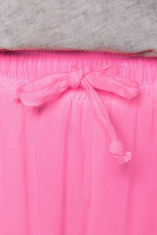 Soccx Loosefit Hose mit Elastikbund und Folien-Prints in Pink