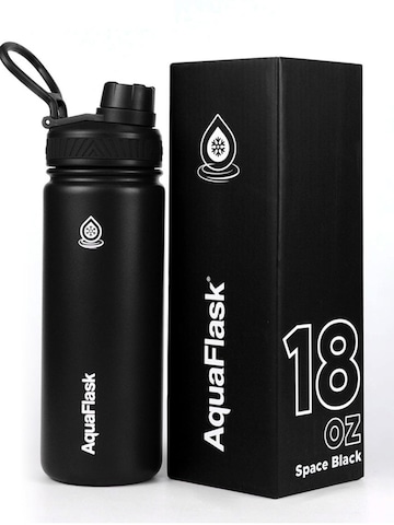AquaFlask Láhev na vodu 'AquaFlask Termoláhev REGULAR 532 ml' – černá