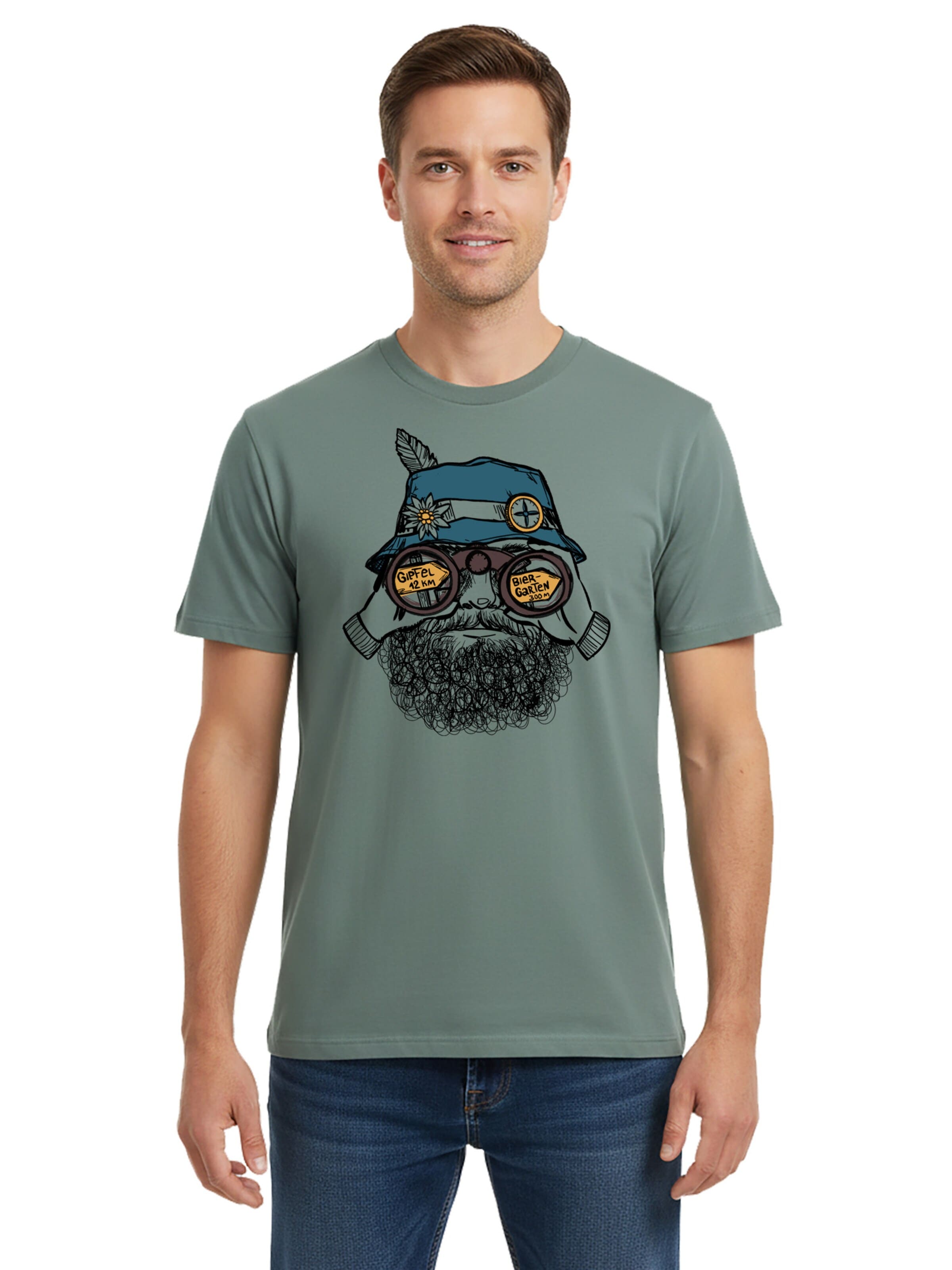 karlskopf Shirt 'WANDERER' in Green