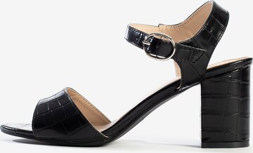 Celena Sandal 'Carol' in Black: front