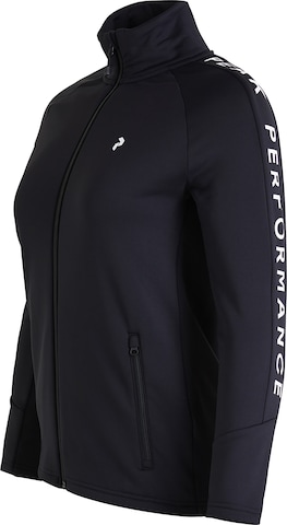 PEAK PERFORMANCE Athletic Fleece Jacket 'Rider' in Black