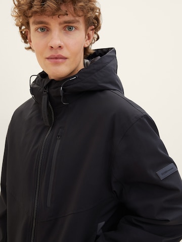 TOM TAILOR DENIM Prehodna jakna | črna barva