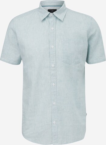 QS Slim fit Button Up Shirt in Blue: front