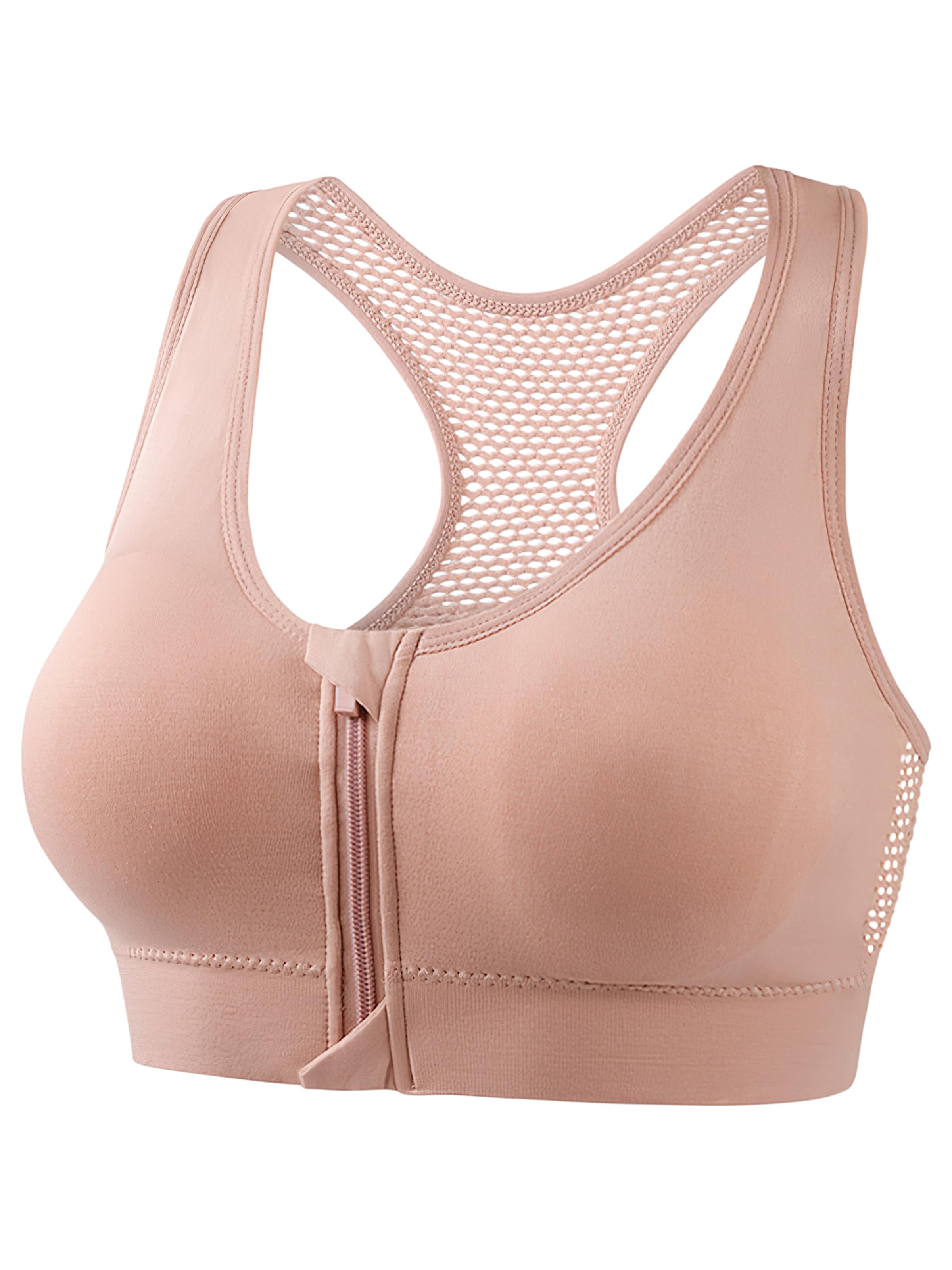 Magicshe Push-up Sports Bra in Pink: front