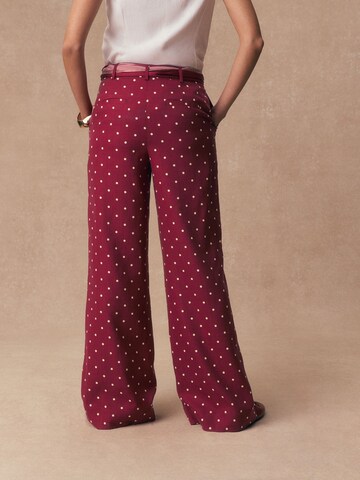 Wide Leg Pantalon Next en rouge