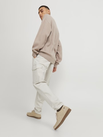 Effilé Pantalon cargo JACK & JONES en beige