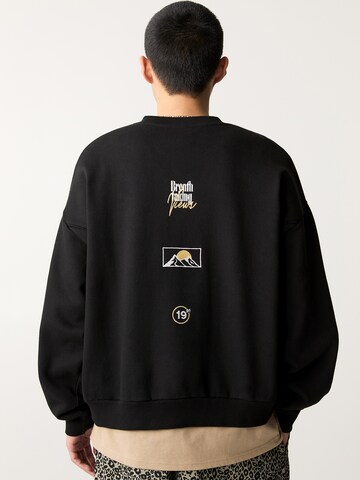 Pull&Bear Sweatshirt i svart