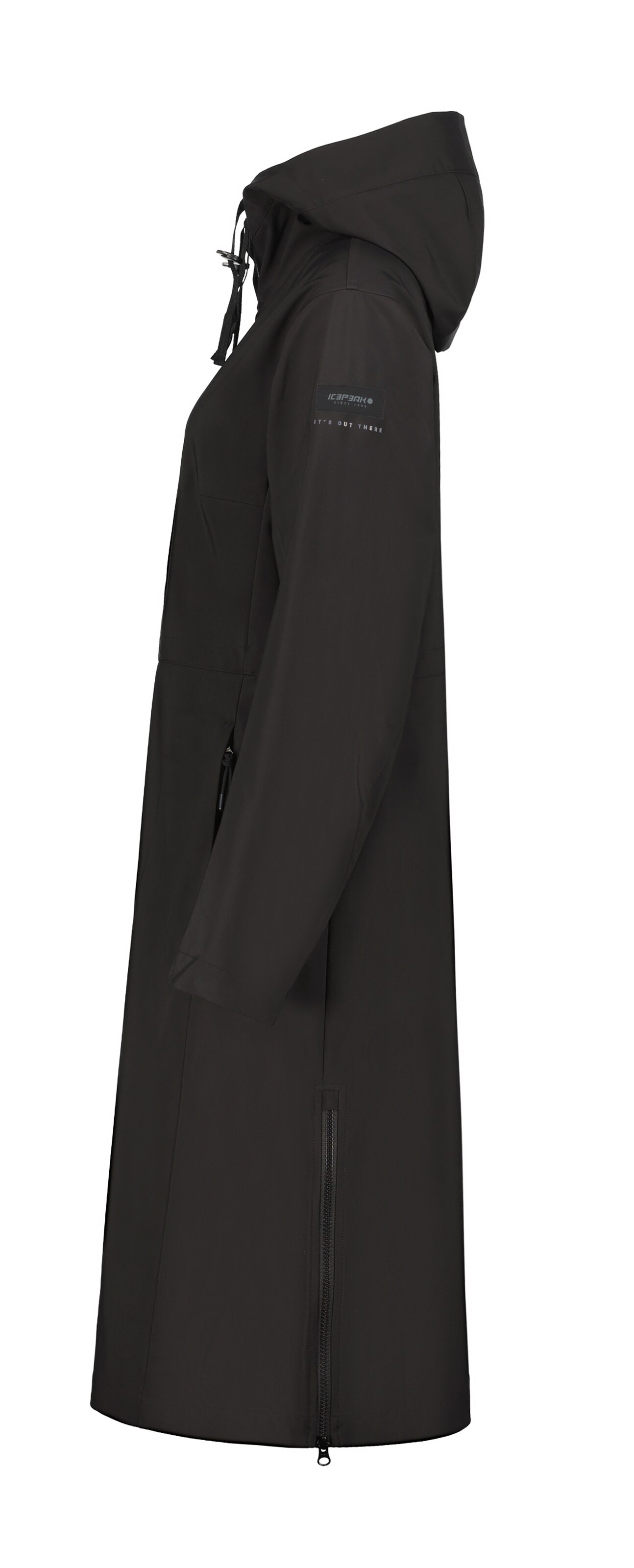 ICEPEAK Outdoormantel 'Ackerly' in Schwarz