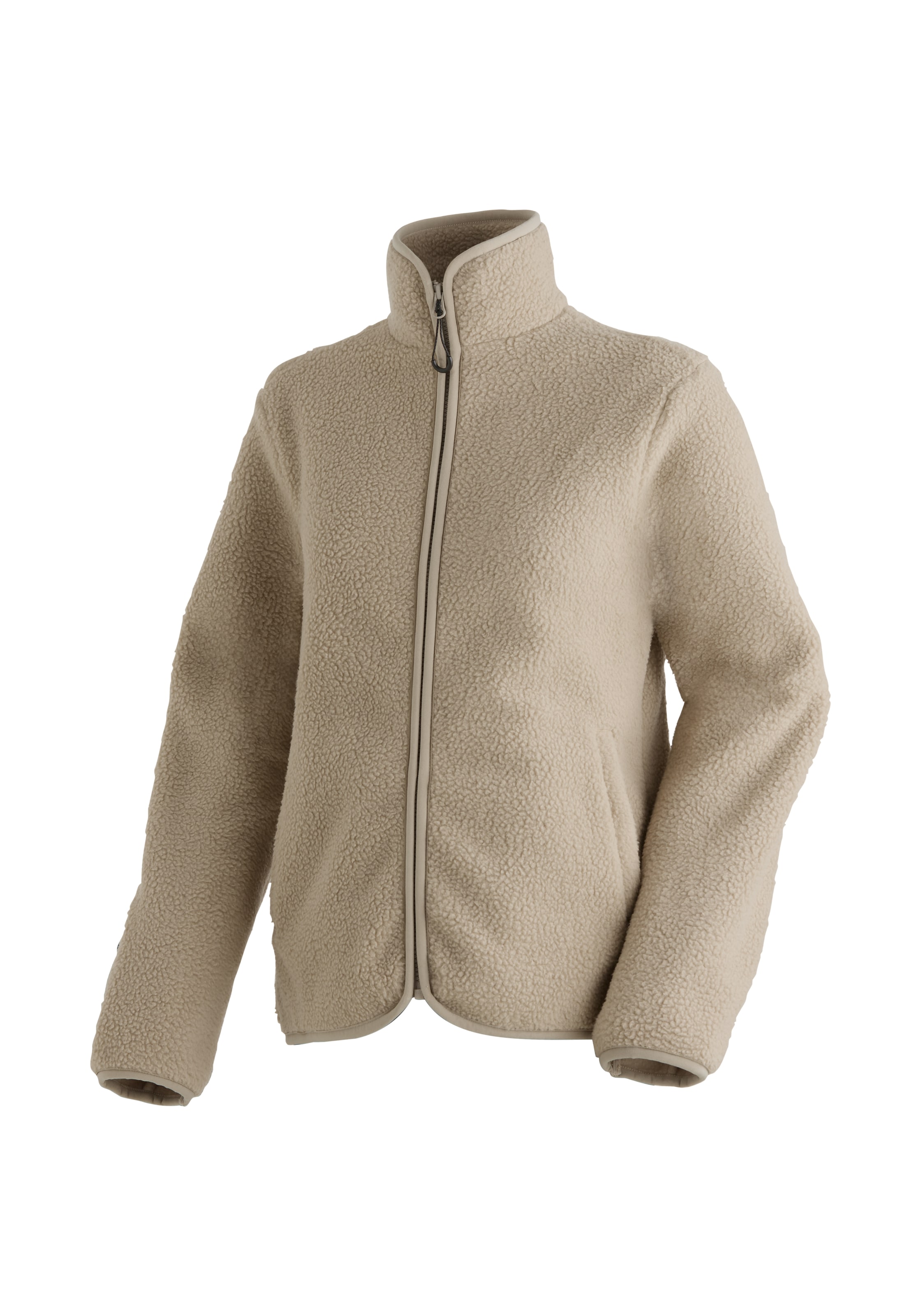 Maier Sports Fleecejacke in Beige: Vorderseite