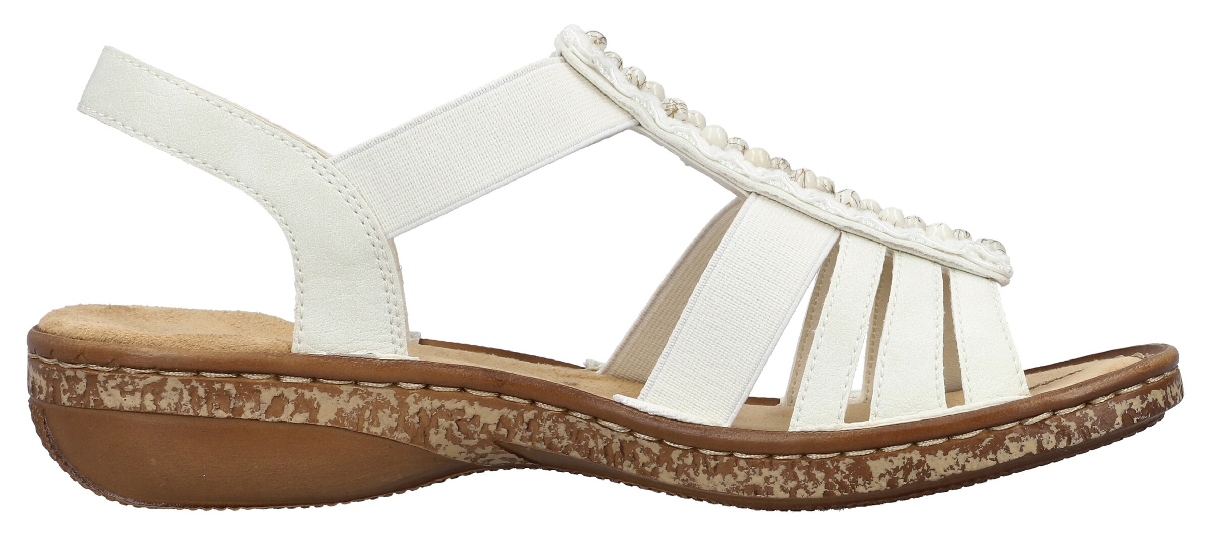 Sandales à lanières Rieker en blanc