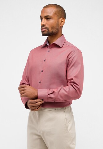 ETERNA Slim fit Button Up Shirt in Red