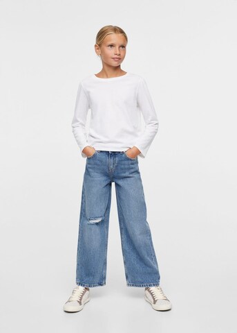 MANGO KIDS Wide leg Jeans in Blue