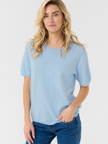 Cream Trui 'Hanne' in Blauw: voorkant