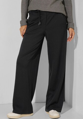 CECIL Wide leg Pants in Black: front