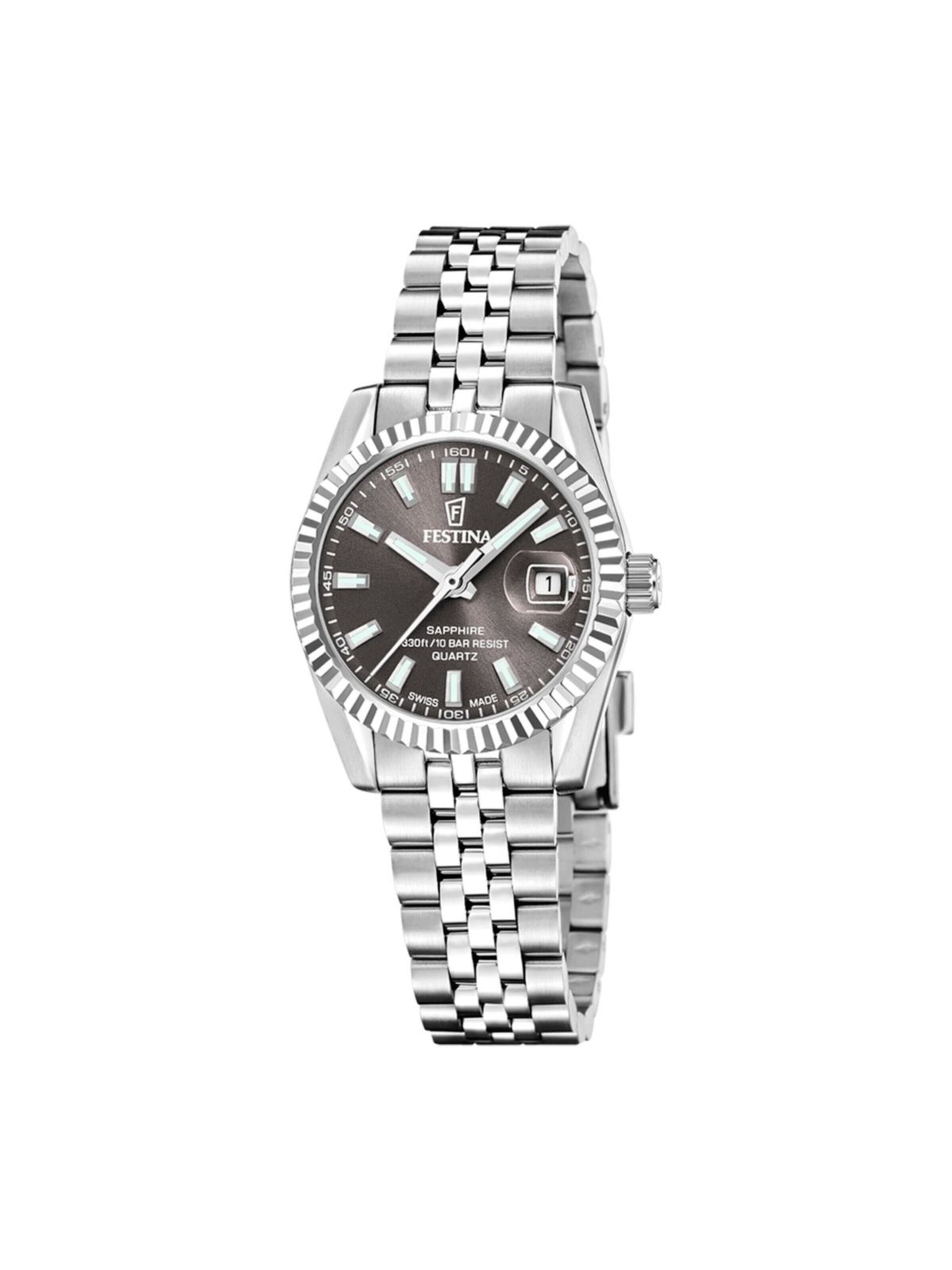 Montre à affichage analogique FESTINA en gris : devant