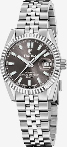 Montre à affichage analogique FESTINA en gris : devant