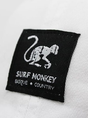 Surf Monkey - Gorra deportiva en blanco